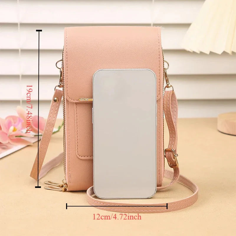 Bolsa Crossbody com Tela Touch Antifurto Para Celular
