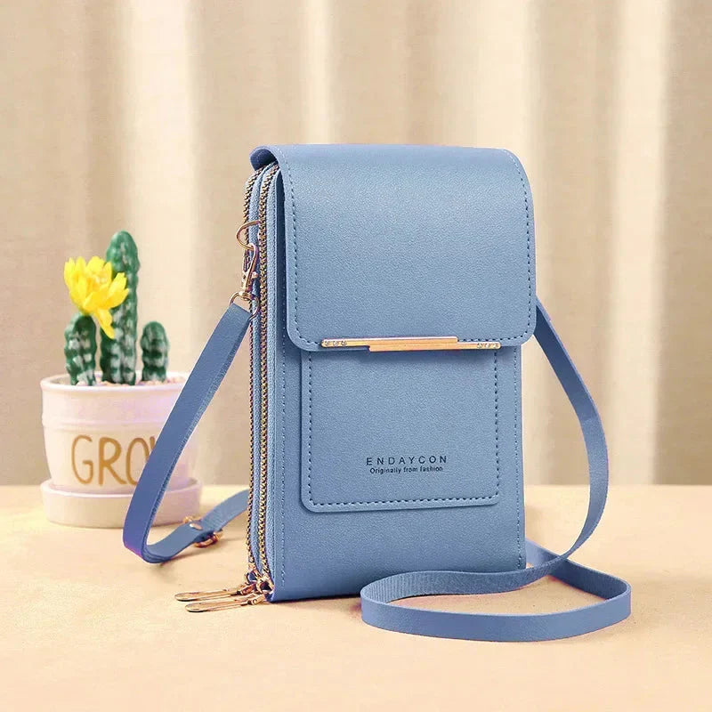Bolsa Crossbody com Tela Touch Antifurto Para Celular