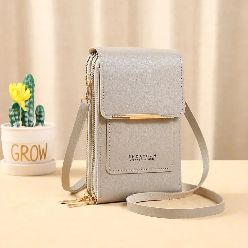 Bolsa Crossbody com Tela Touch Antifurto Para Celular