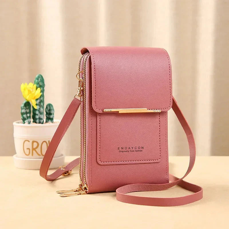Bolsa Crossbody com Tela Touch Antifurto Para Celular