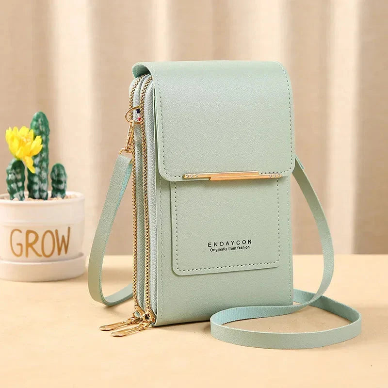 Bolsa Crossbody com Tela Touch Antifurto Para Celular