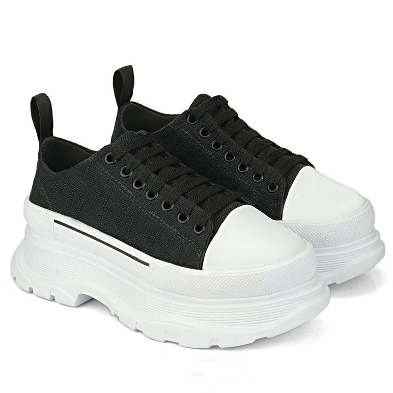 Tênis Plataforma Feminino Influencer Sola Alta Confortavél Leve Sneaker Casual Sophia