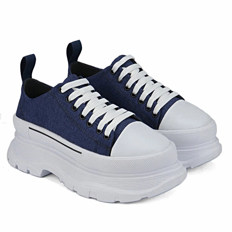 Tênis Plataforma Feminino Influencer Sola Alta Confortavél Leve Sneaker Casual Sophia