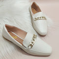 Women's Comfort Moccasin Square Toe Chain Promotion Ref. 4706