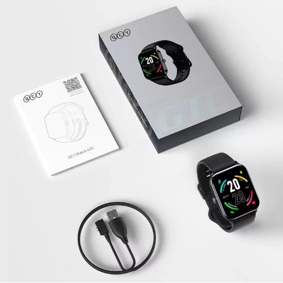 SmartWatch QCY GTC S1 - Relógio Smart Bluetooth 5.0 - Resistência à Água IPX8