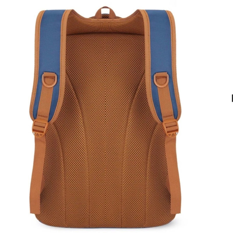 Mochila Masculina Com Couro Impermeável Resistente Grande 90127