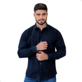 Camisa Social Masculina Manga Longa de Luxo Slim Fit