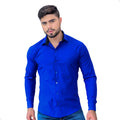 Camisa Social Masculina Manga Longa de Luxo Slim Fit