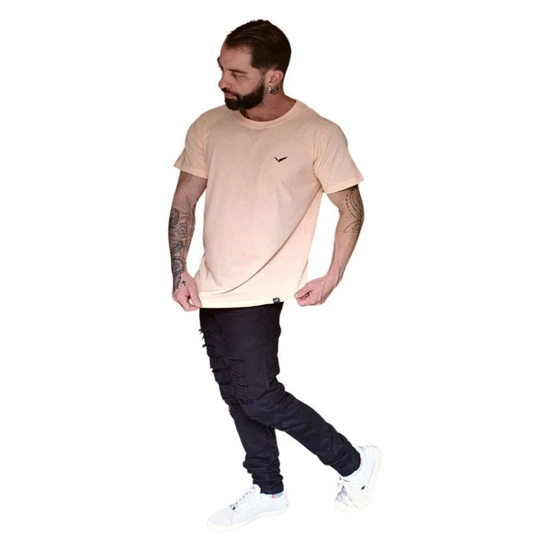 Camisa Masculina Camiseta Longline Swag Blusa Oversized Casul Treino Academia Esporte Lazer Fit Verão Moda