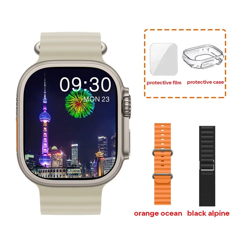 AMOLED HK8 PRO MAX Unisex Ultra Smart Watch Series 8 Compass 49mm NFC