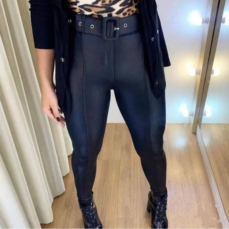 Women's Belt Pants Cirrê Stylish Shaping Pants