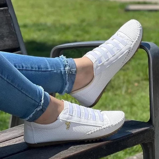 Women's comfort casual moccasin style sneakers