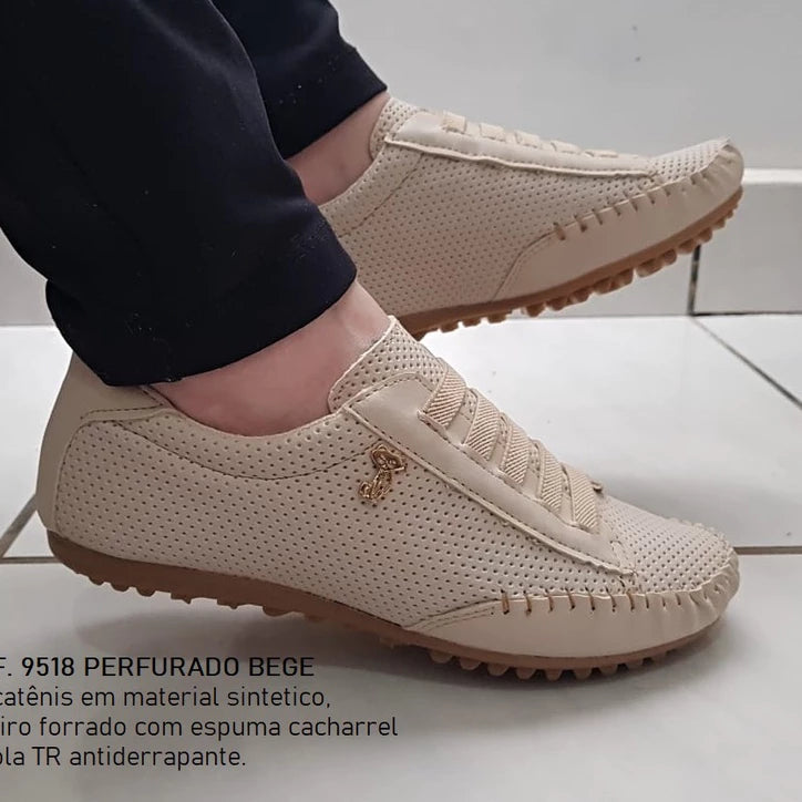 Women's comfort casual moccasin style sneakers