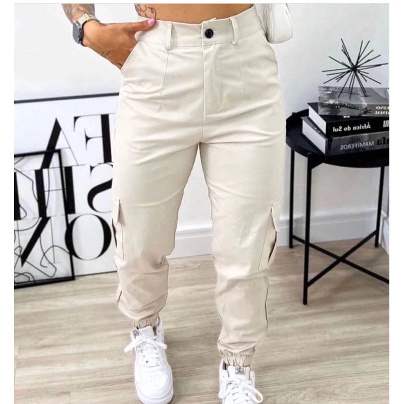 Jogger cargo pants Skater twill with pocket Women