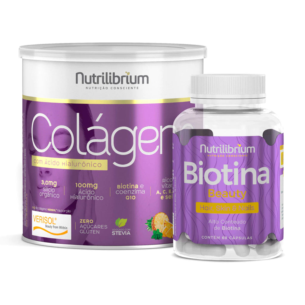 Verisol Collagen Kit With Premium Hyaluronic Acid + Nutrilibrium Biotin