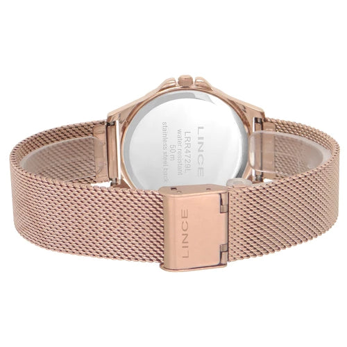 Relógio Lince Feminino Rose Gold Barato Original