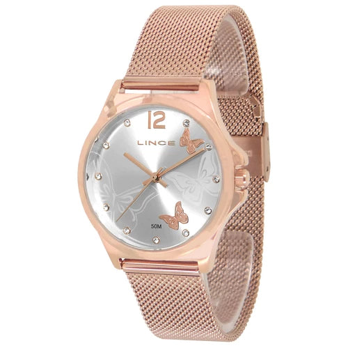 Relógio Lince Feminino Rose Gold Barato Original