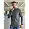 Longline men's turtleneck shirt, men's oversized shirt. turtleneck