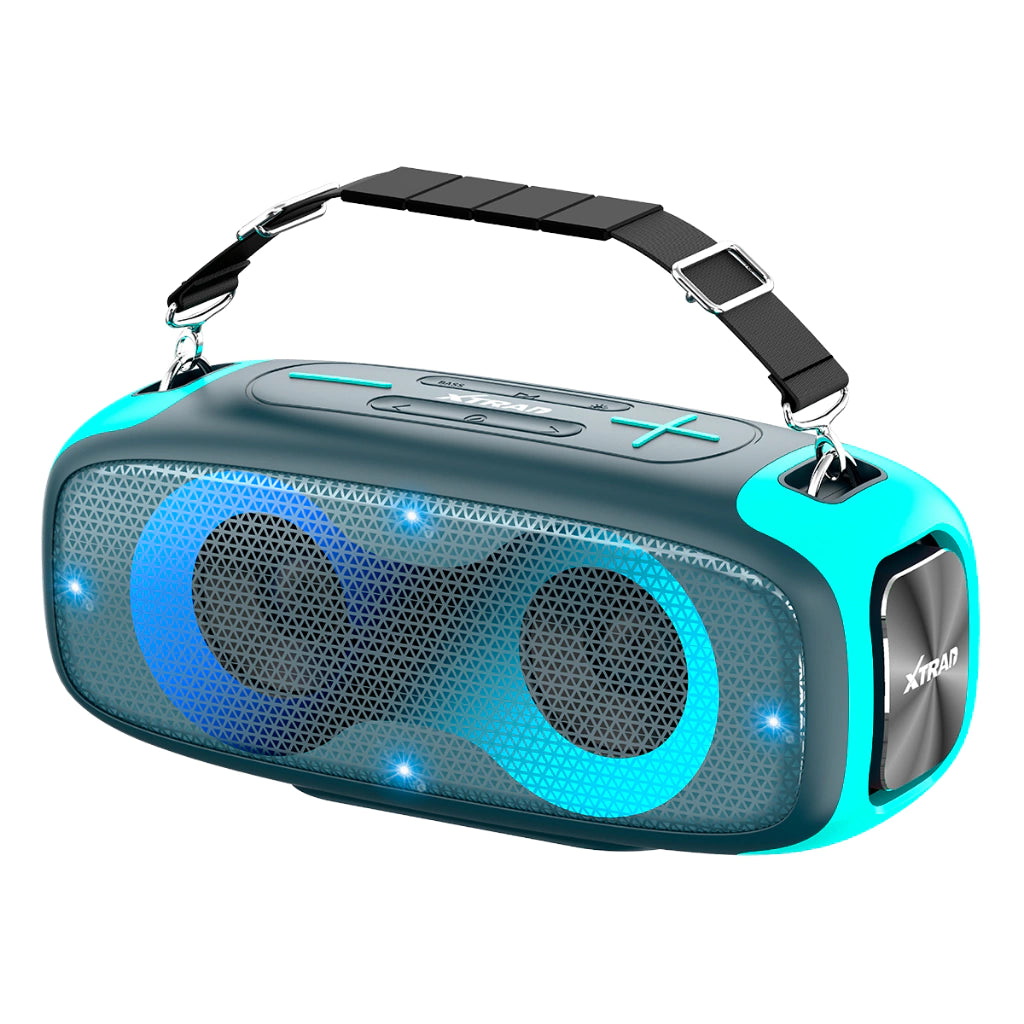 Xtrad XDG-322 Powerful Portable Water-Resistant RGB Bluetooth Speaker