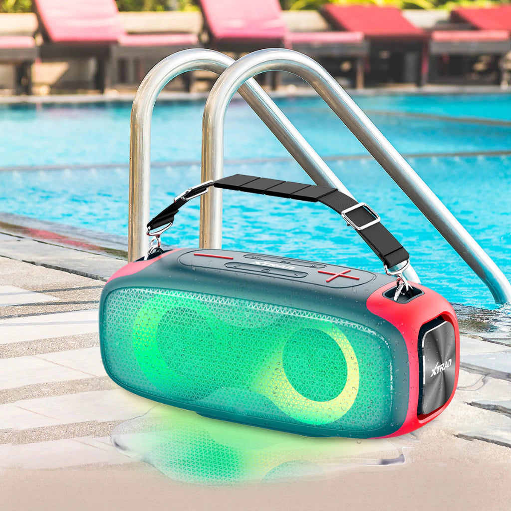 Xtrad XDG-322 Powerful Portable Water-Resistant RGB Bluetooth Speaker