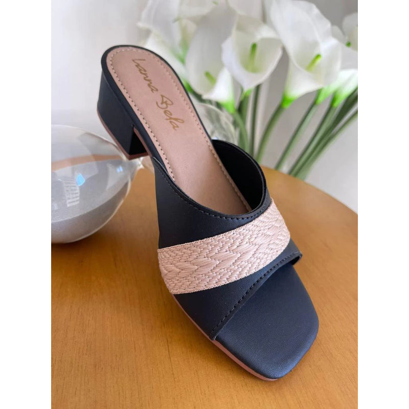 Women's Block Heel Sandal Tendencia Delicate Comfortable Strap Immediate Shipping