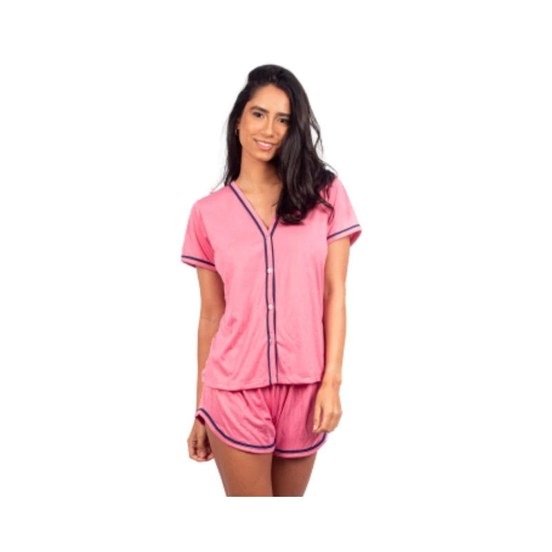 Pijama Feminino Aberto Adulto Baby Doll Americano Luxo