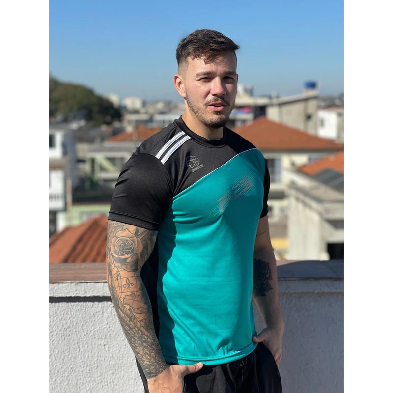 Camiseta DRY FIT Masculina 100% Poliéster Casual Treino Academia Exercícios Esportivos