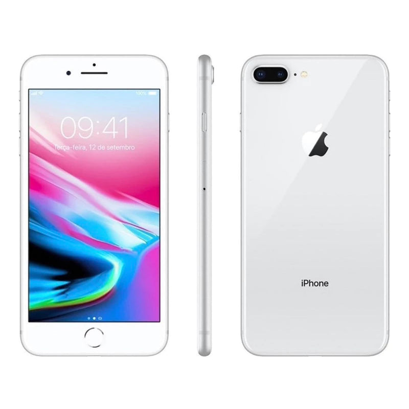 iPhone 8 Plus 64GB vitrine saúde bateria 100% 12x no cartão