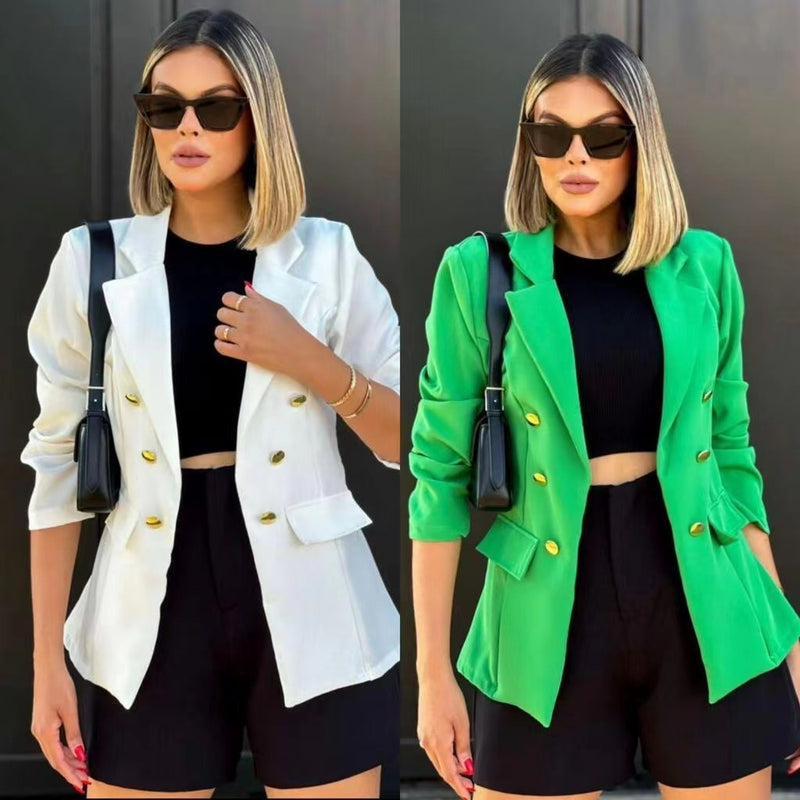 Women's Blazer Tailored Jacket Social Coat With Beautiful Button Super Shipping