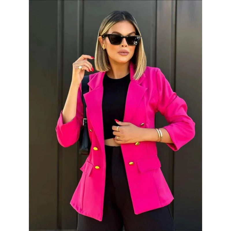 Women's Blazer Tailored Jacket Social Coat With Beautiful Button Super Shipping