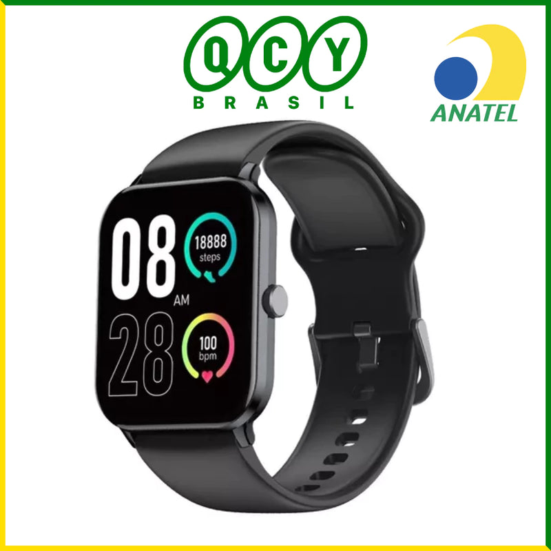 SmartWatch QCY GTC S1 - Relógio Smart Bluetooth 5.0 - Resistência à Água IPX8