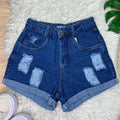 Short Jeans Mom Sem Lycra Moda Feminino