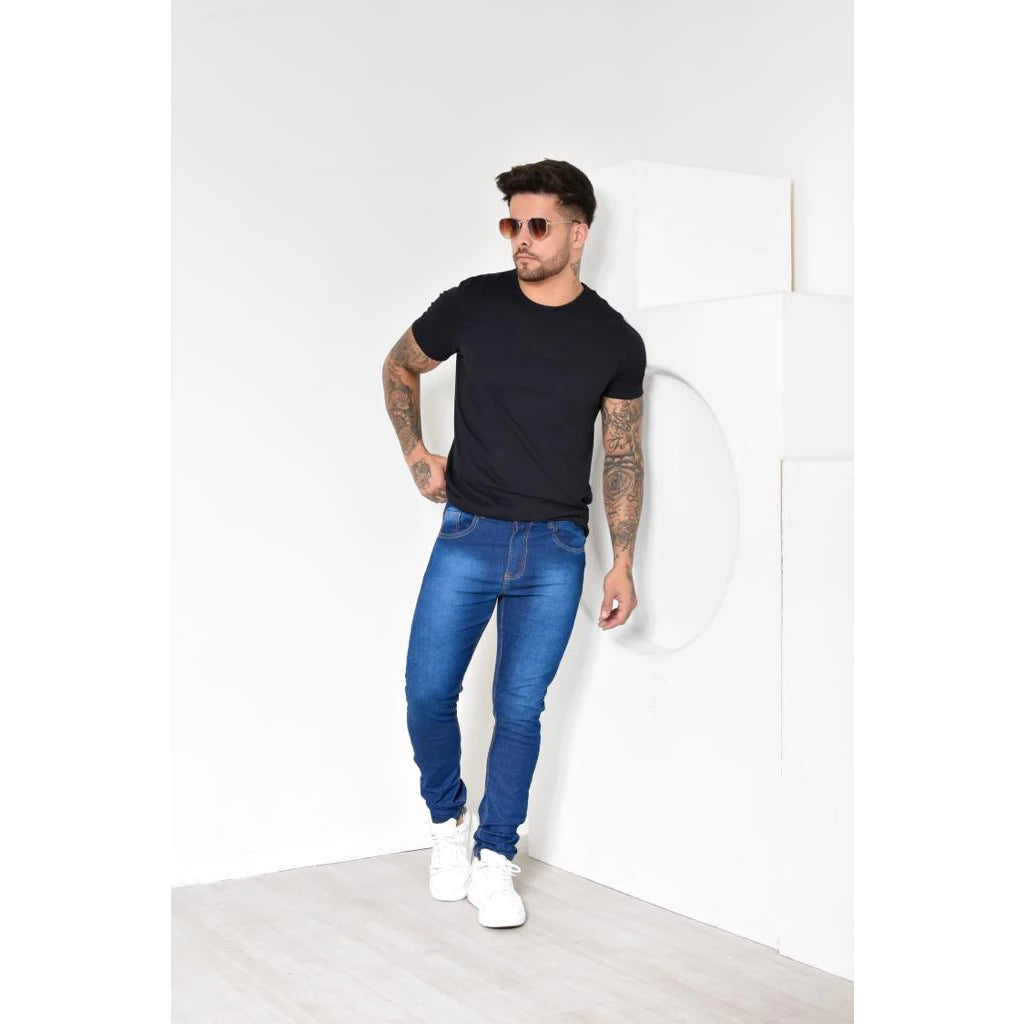 Calça Jeans Masculina Lavagem Média Tradicional Super Lançamento