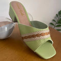 Women's Block Heel Sandal Tendencia Delicate Comfortable Strap Immediate Shipping