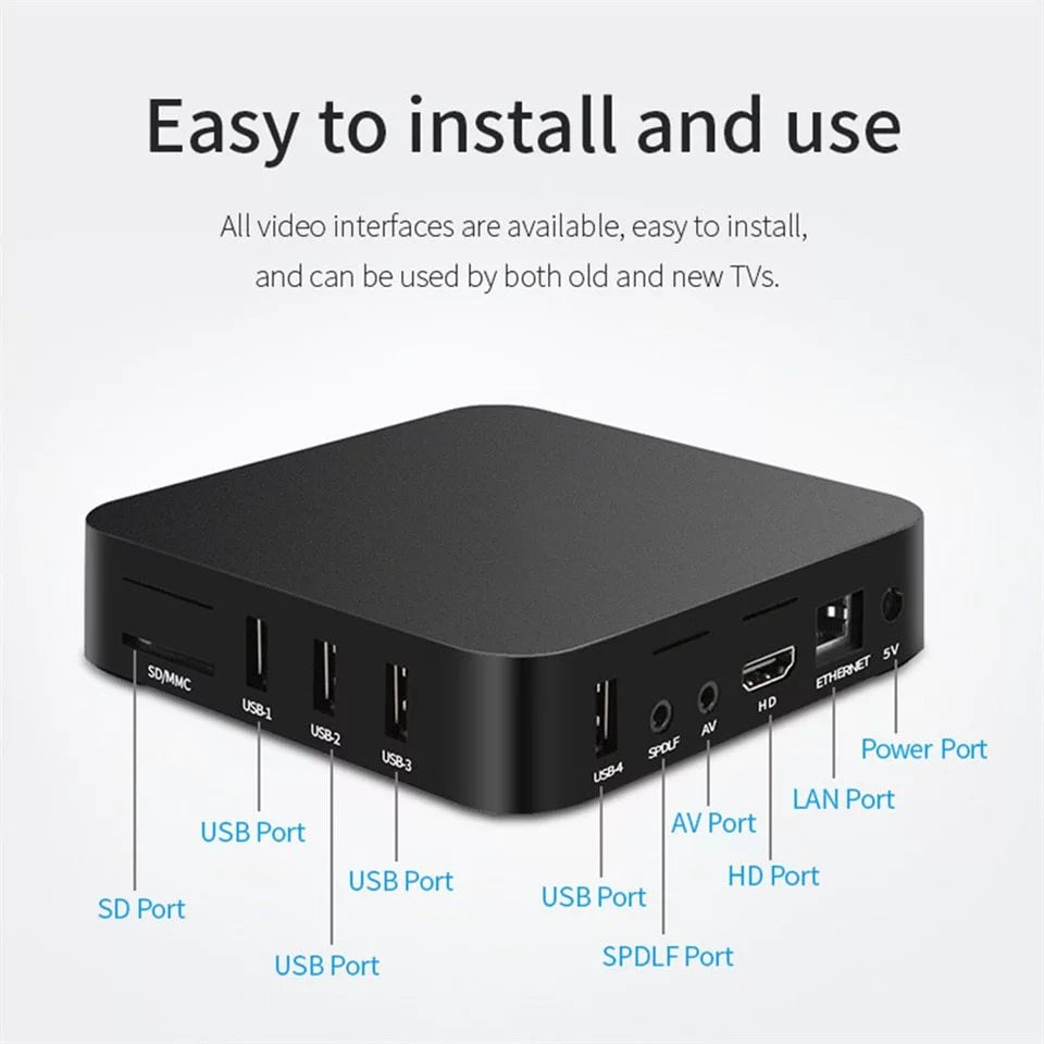 Tv Box Mxq Pro 4K 128gb/ 512gb Wifi 5G Android 11.1 Smart Tv