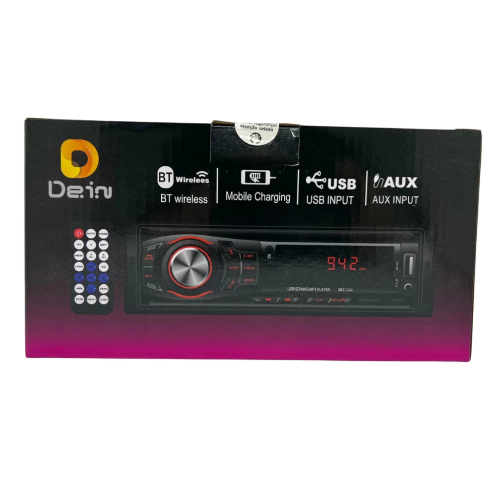 Aparelho De Som Automotivo Rádio De Carro Bluetooth Pendrive SD Rádio Aux In Mp3 Player Visor Led APC-002