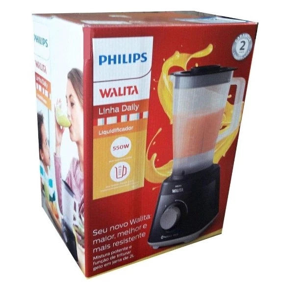 Philips Walita Daily Blender 2 Liter Grinds Ice 2 Speeds + Pulsar RI2110/91 Black or White