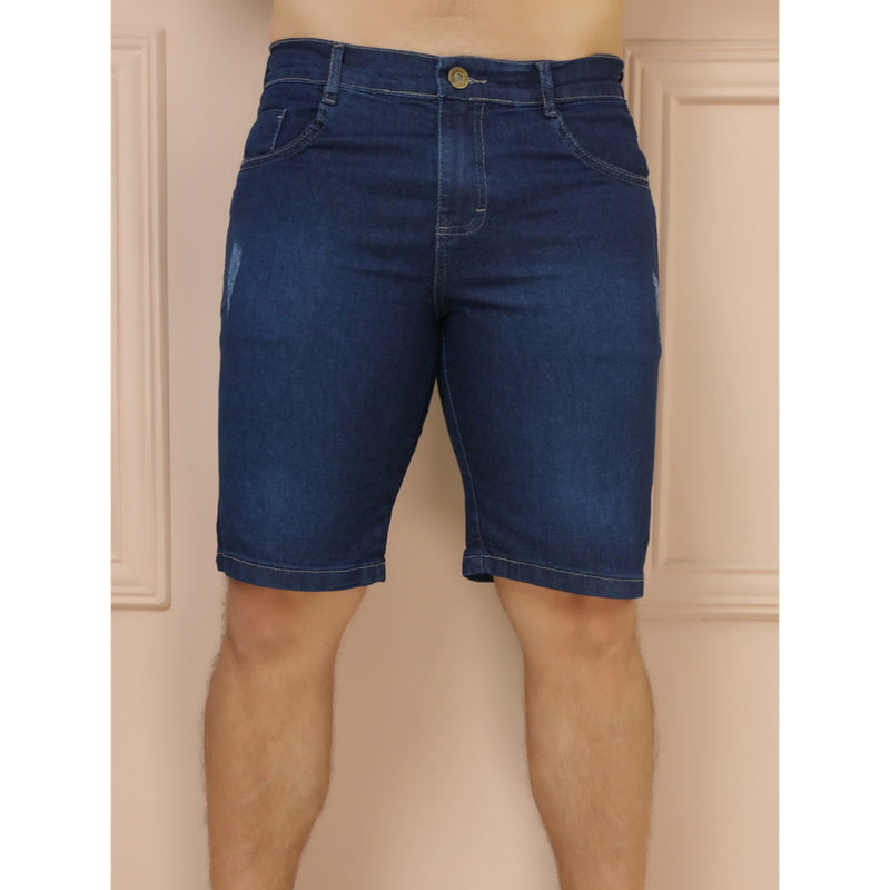 Bermuda Jeans Masculina Elastano