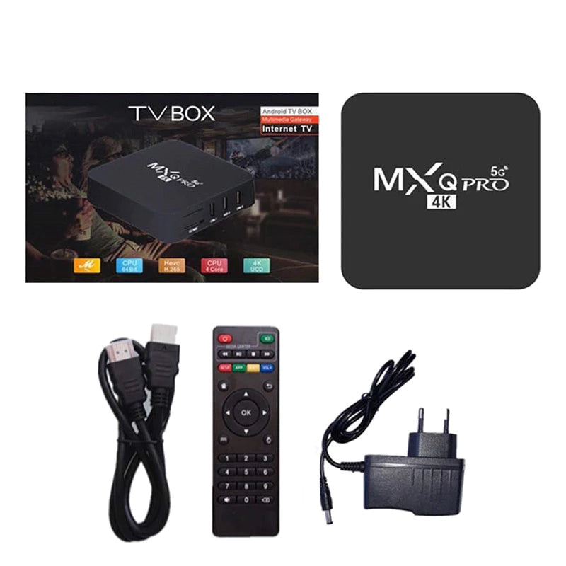 TV BOX MXQ PRO 4K 512GB Conversor Transforme Sua TV Em Smart Assista Filmes E Séries Com Este Aparelho