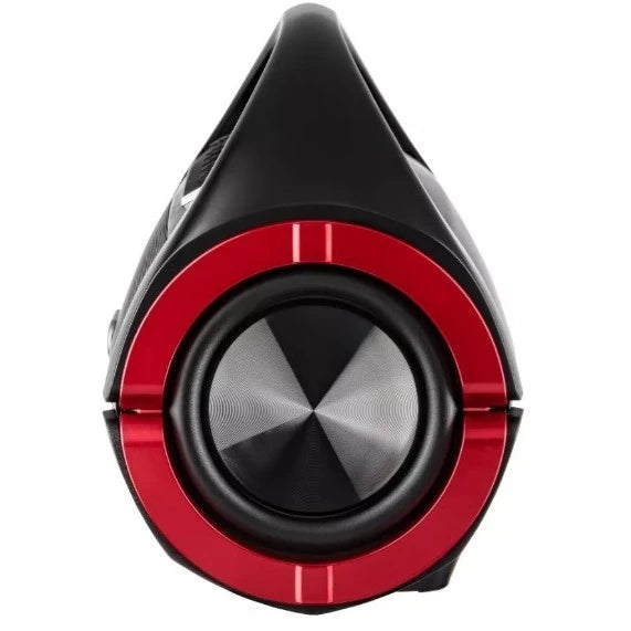 Alto-falante Speaker Caixa De Som Amplificada Mondial Monster Sound SK-06 Bivolt 150W Bluetooth Portátil + 1 Carregador Preto/Vermelho