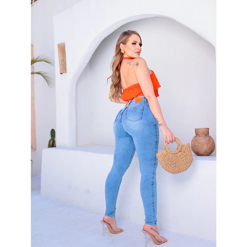 Calça Jeans Feminina Cós Curve Clara Empina Bum bum