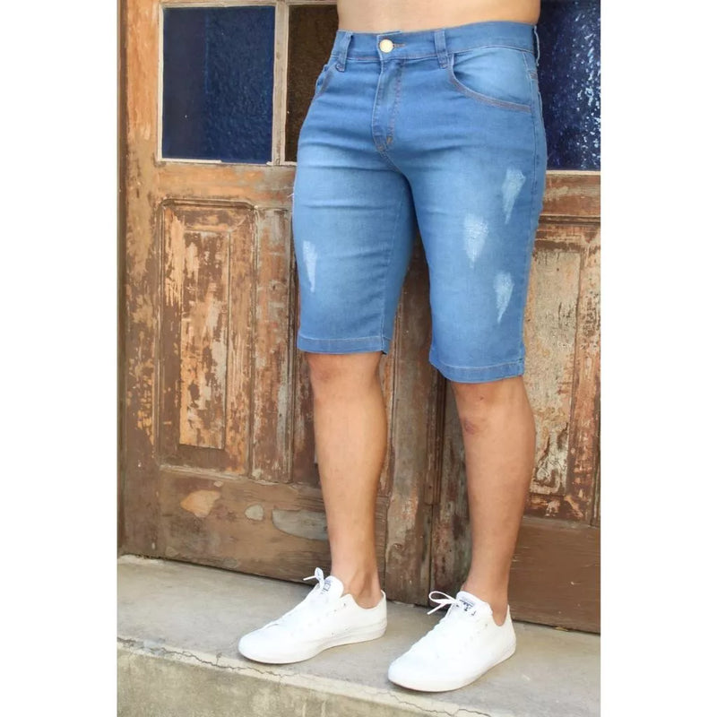 Short Jeans Masculino SR3 Com Lycra