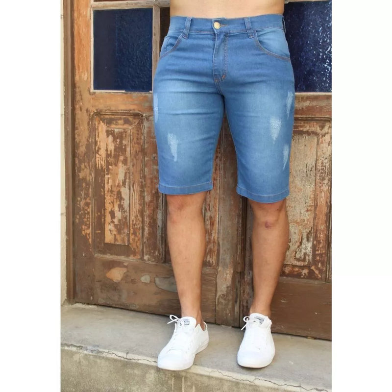 Short Jeans Masculino SR3 Com Lycra