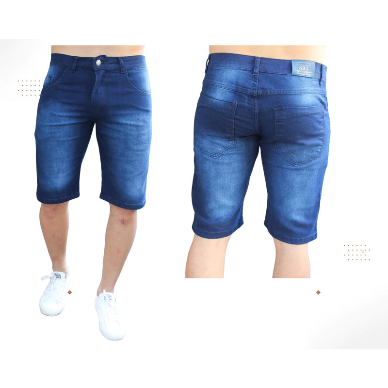 Short Jeans Masculino SR3 Com Lycra Básica