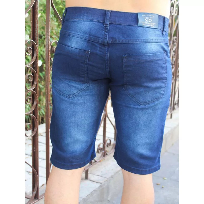 Short Jeans Masculino SR3 Com Lycra Básica