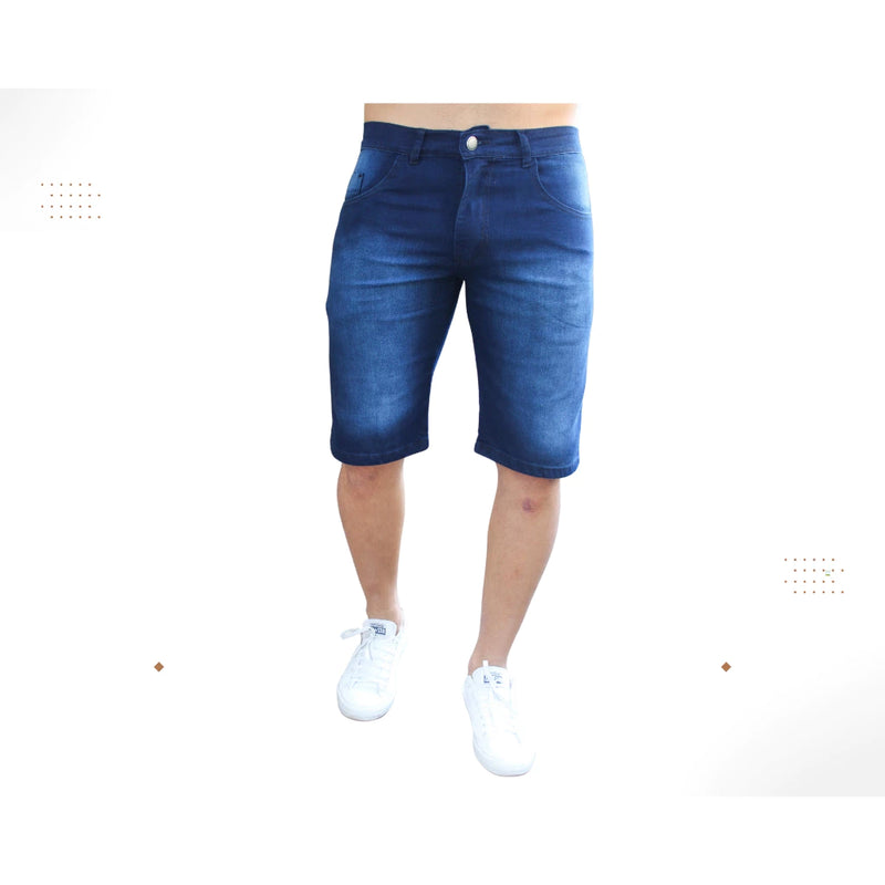 Short Jeans Masculino SR3 Com Lycra Básica