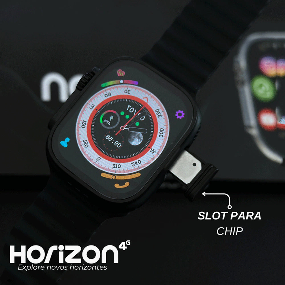 Smart Watch Horizon 4G Tela Amoled Com ChatGpt