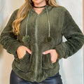 Blusa de Frio Feminina Casaco Moletom de Pelúcia