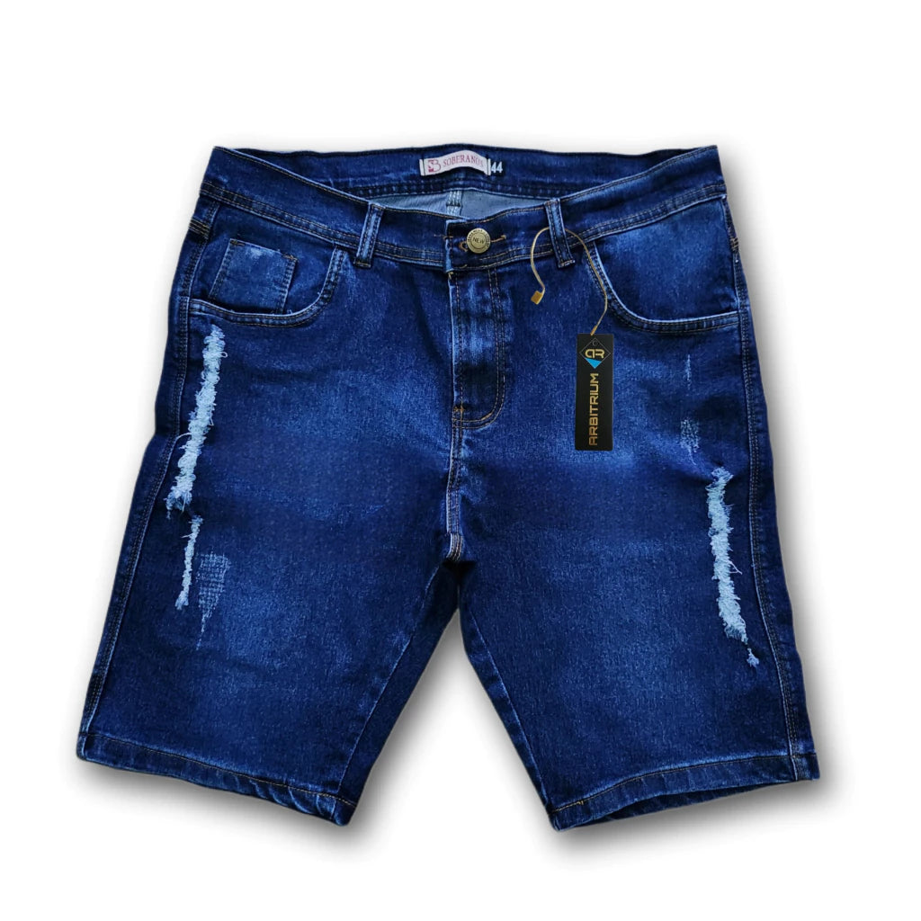 BERMUDA JEANS DESTROYED/RASGADA SLIM SKINNY PROMOÇÃO