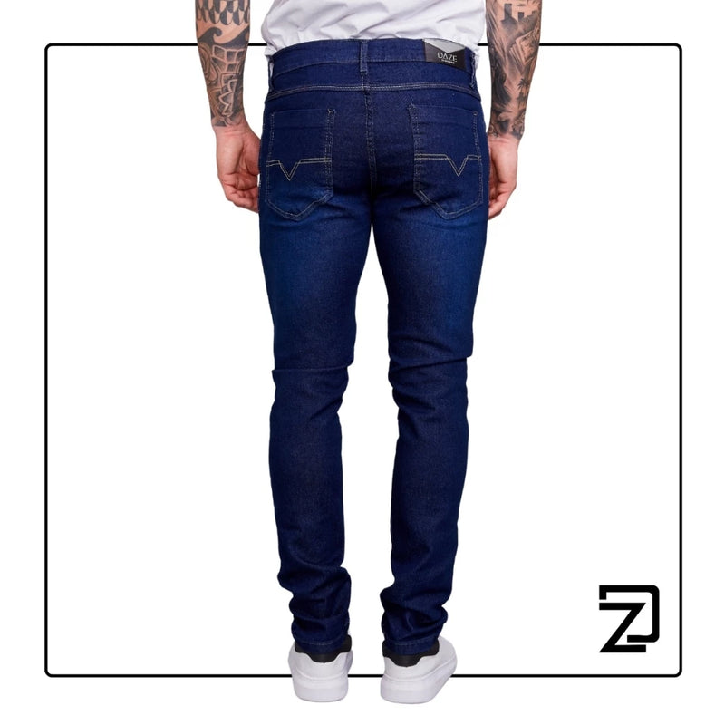 Calça Jeans Skinny Masculina Slim